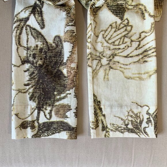 Linda Lundstrom Lightweight Jacket Crop Button Up Floral Coastal Mediterranean - Picture 11 of 16